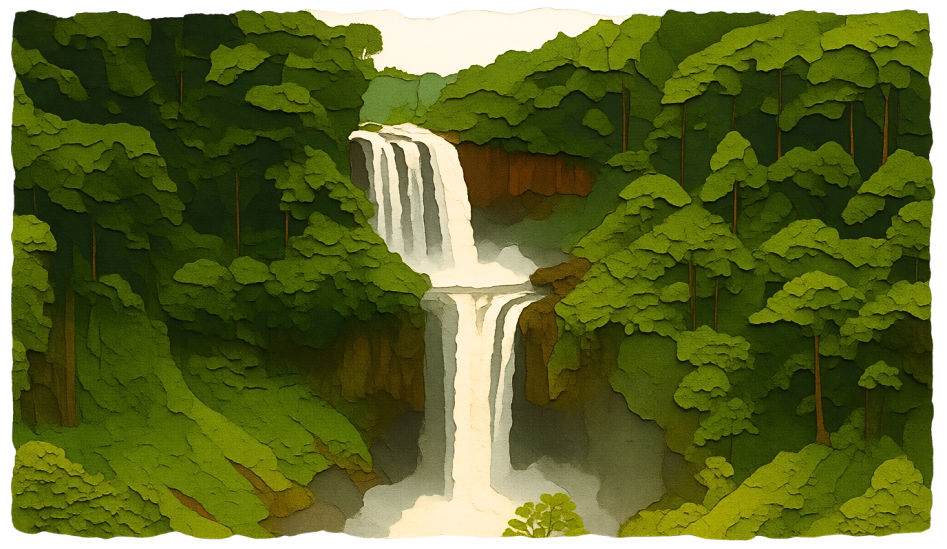 The Majestic Falls in Talakag, Bukidnon