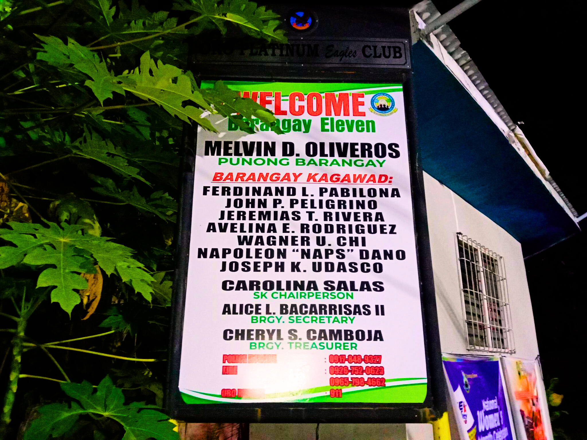List of Barangay 11, Cagayan de Oro Officials